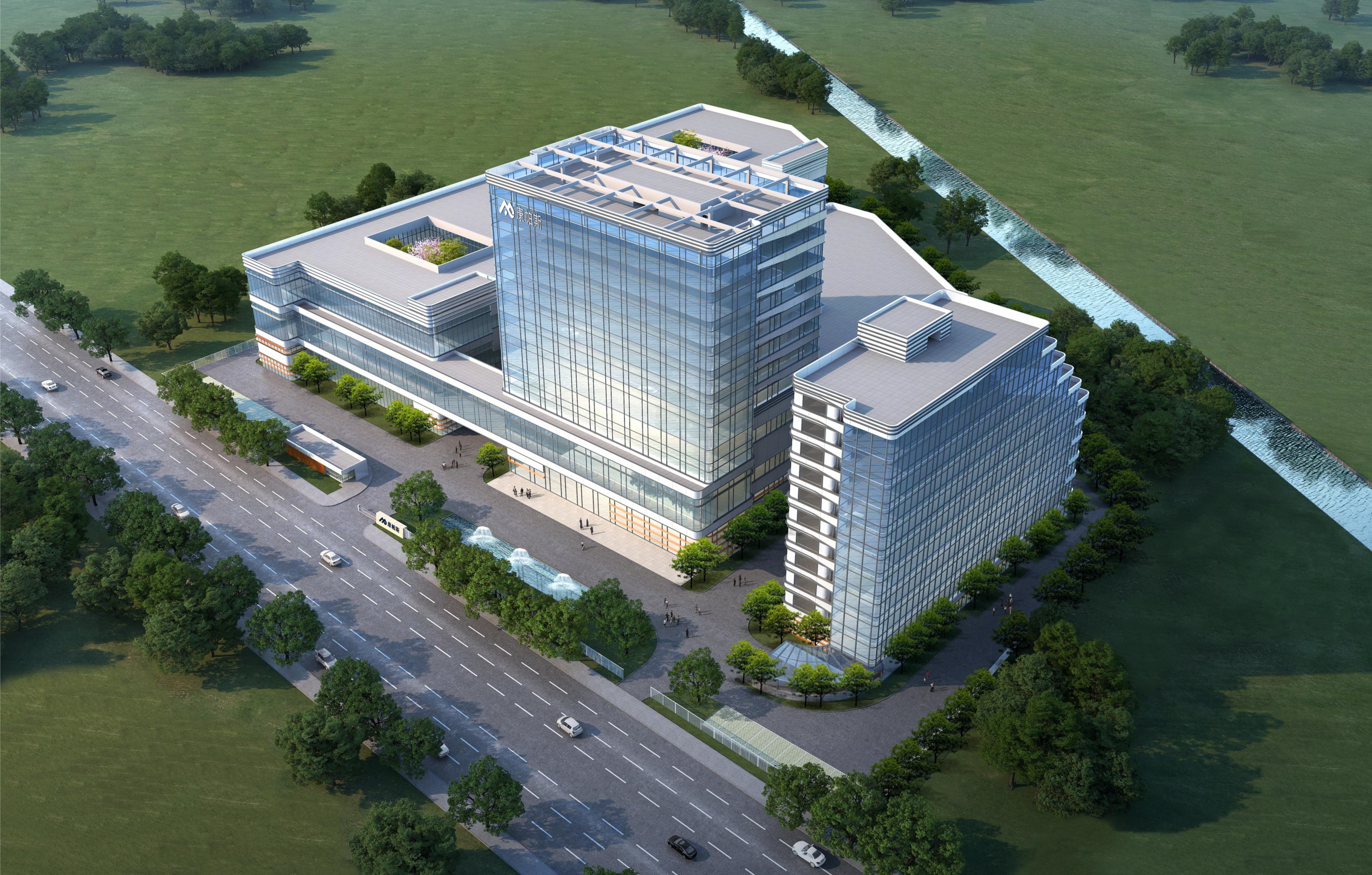 鸿运国际新总部园区成效图
